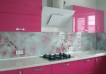 Кухонная панель «Розовые цветы»