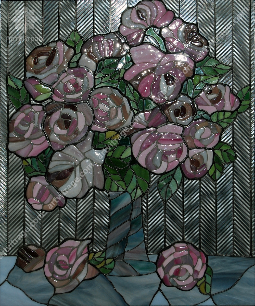 Панно «Натюрморт с розами»